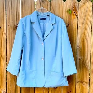 Take 50% OFF- Karen Scott Women's Blue Suit Jacket, Size-22W